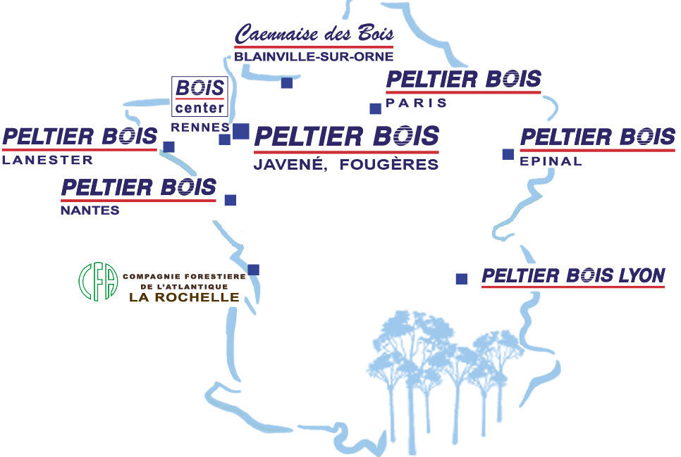 Agences Peltier Bois - Capture d'écran du site internet de Peltier Bois