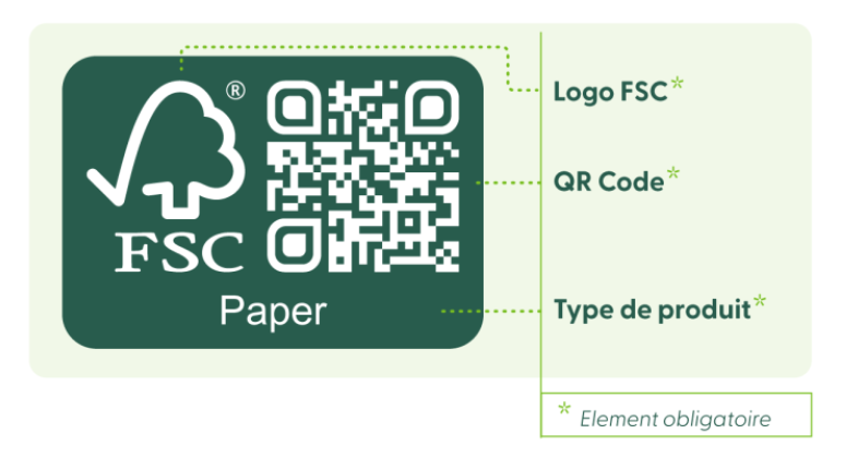 Label FSC avec QR Code