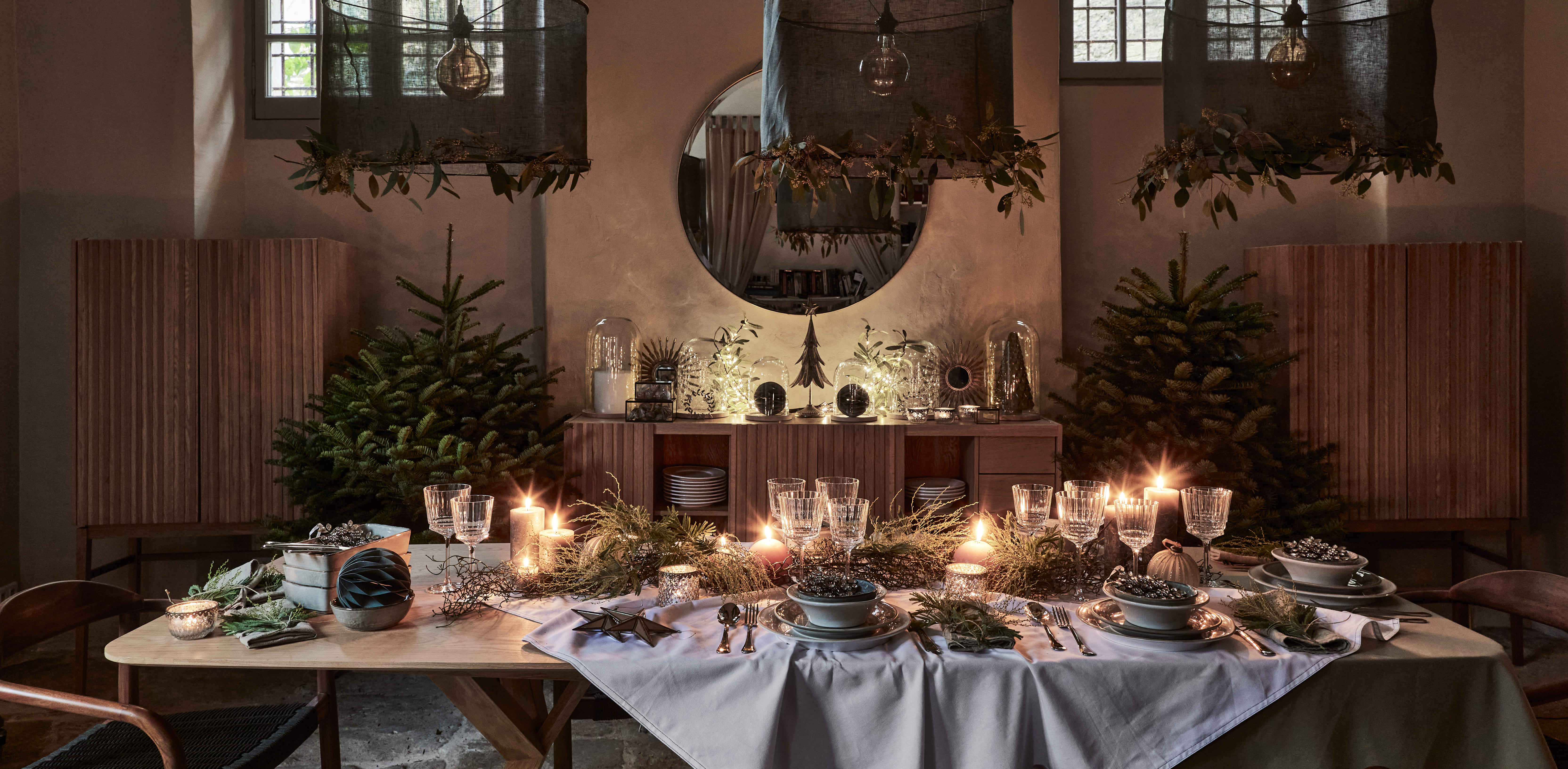 Table leonie décorée pour les fêtes