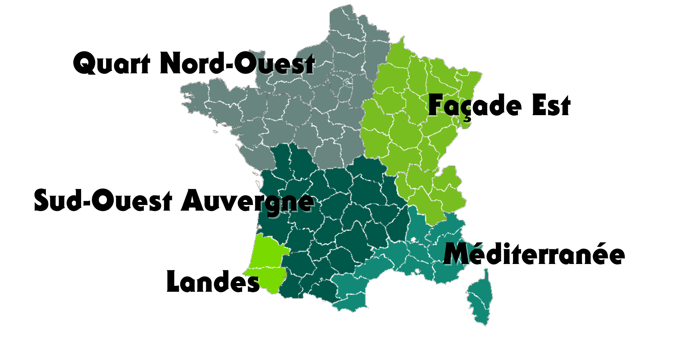 Carte répartition des régions de concertation 