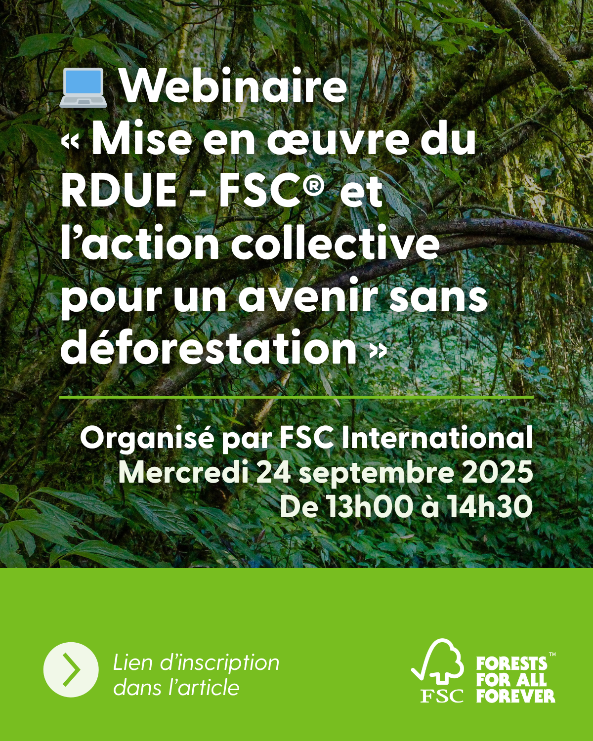 Informations sur le webinaire